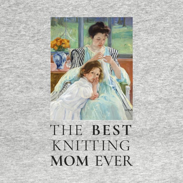 THE BEST KNITTING MOM EVER FINE ART VINTAGE STYLE CHILD AND MOTHER OLD TIMES. by the619hub